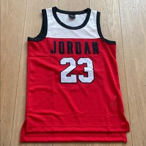 Jordan Red Basketball Jersey boys size medium 10-12 years NEW